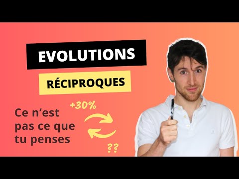 Comment calculer un taux d'évolution réciproque