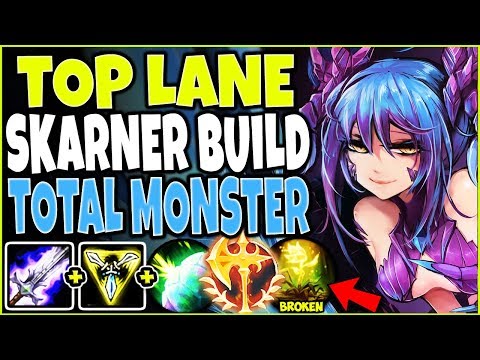 TOP LANE SKARNER BUILD 🔥 SKARNER IS A TOTAL MONSTER 🔥 TOP Skarner vs Ornn Season 9 League of Legends
