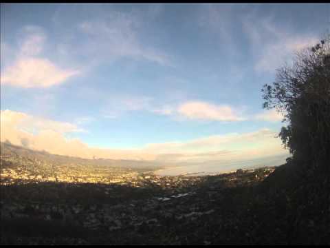 Time lapse of Clouds forming over Santa Barbara