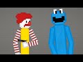 Ronald McDonald Vs Monster Cookies Big Bird In Melon Sandbox