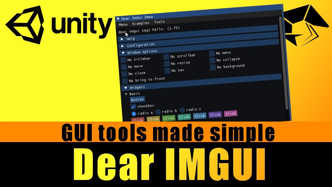 Dear ImGui for Unity - easiest GUI menus and bars [Unity Quick Tutorials #5]