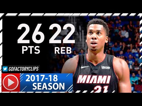 Hassan Whiteside Full Highlights vs Magic (2017.10.18) - 26 Pts, 22 Reb