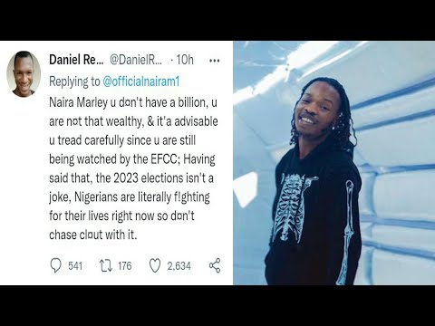 2023 ELECTON:NAIRA MARLEY SET TO DONATE 1BILLION NAIRA