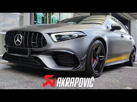 MERCEDES AMG A45S W177 AKRAPOVIC EXHAUST | EVOLUTION LINE CATBACK | A45S EDITION 1