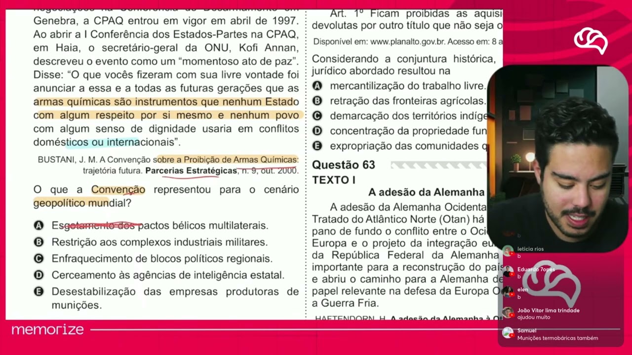Resolução em Vídeo — Questão 60 ENEM 2019 PPL