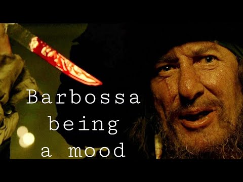 Captain Barbossa ist 11 Minuten lang in Stimmung