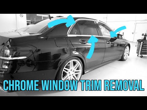 How To Remove The Chrome Window Trim Mercedes-Benz E-Class W212