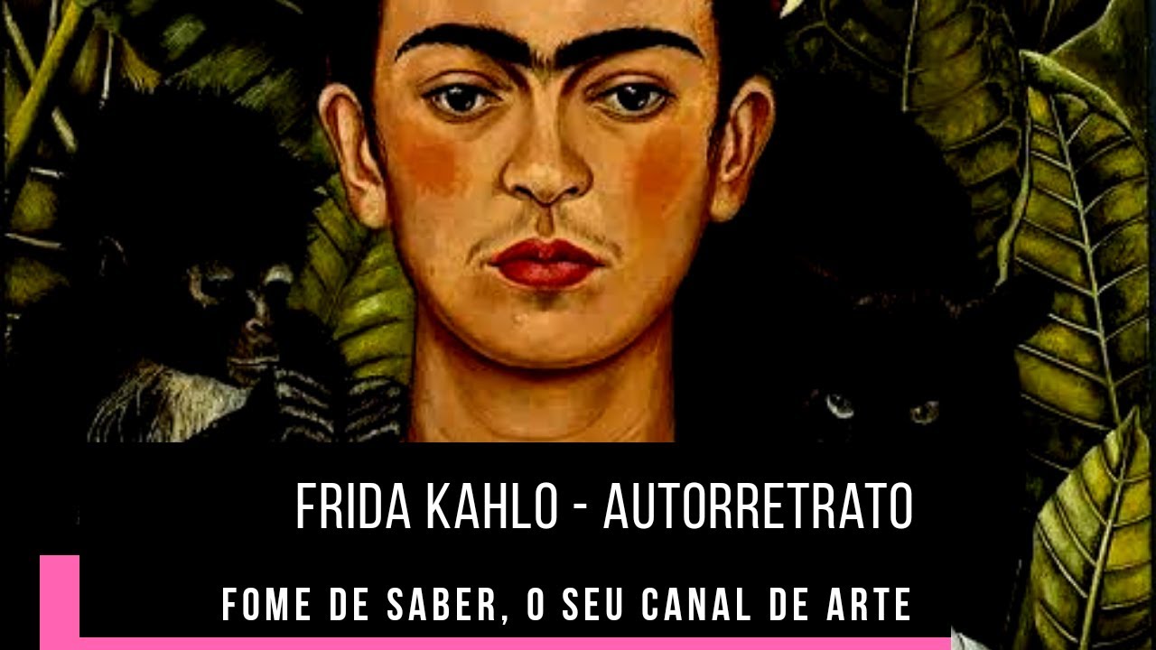 Frida Kahlo - Sem título (Autorretrato com Colar de Espinhos e Beija-flor) - Fome de Saber