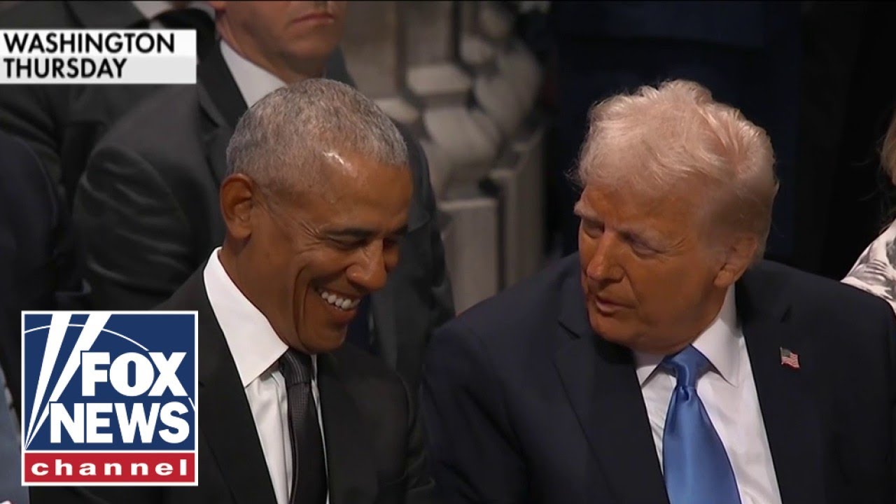 'Did you see Kamala?!': Hosts react to Trump and Obama's friendly chat