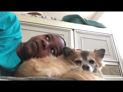 Jaylin and his dog foxy