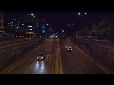 #88 2hrs Night City Traffic Ambience for sleeping, relaxing | ASMR Ambient Sounds