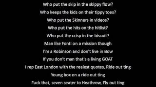 Kano - Garage Skank FREESTYLE LYRICS