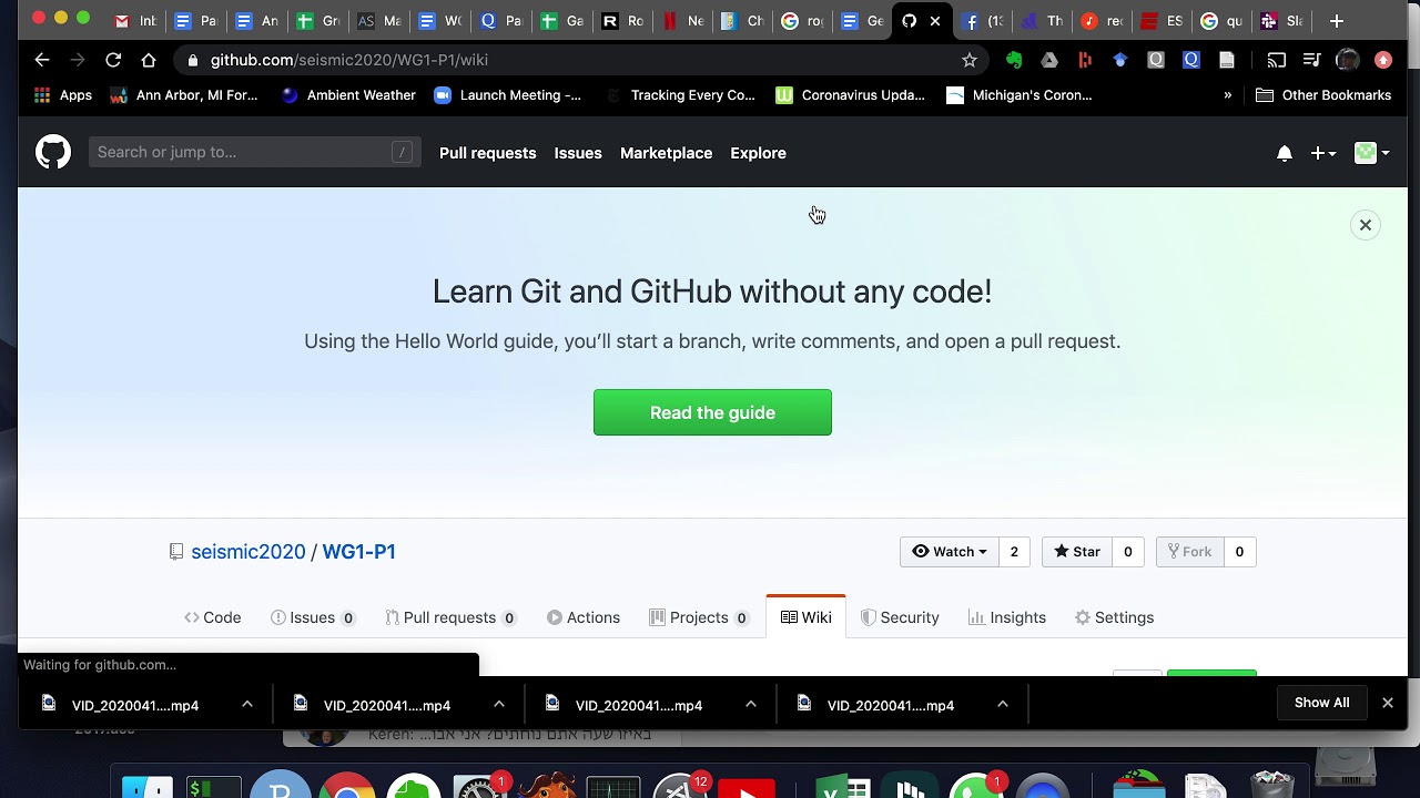 Starting with the SEISMIC GitHub Repository