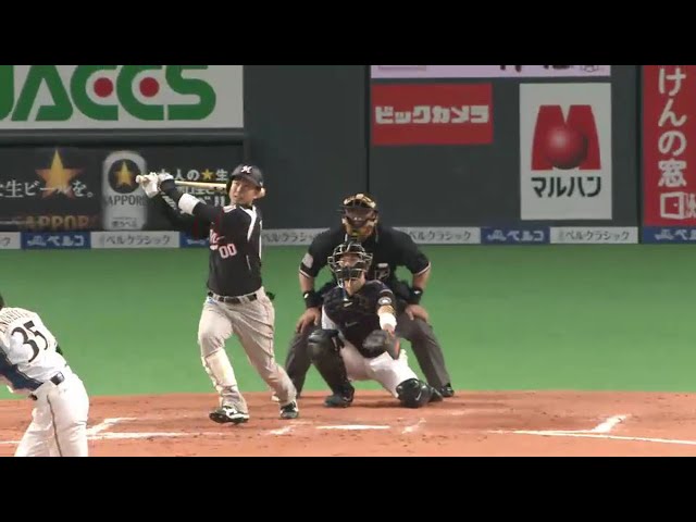 【8回表】マリーンズ・高濱  ライトへプロ初ホームラン!! 2016/4/15 F-M