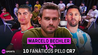MESSI VS CRISTIANO RONALDO | MARCELO BECHLER DEBATES AGAINST 10 CR7 FANS! WHO IS BETTER?