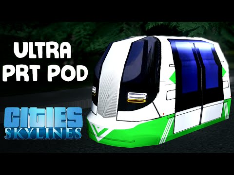 Ultra PRT Pod in Cities Skylines - New Transportation Vehicle