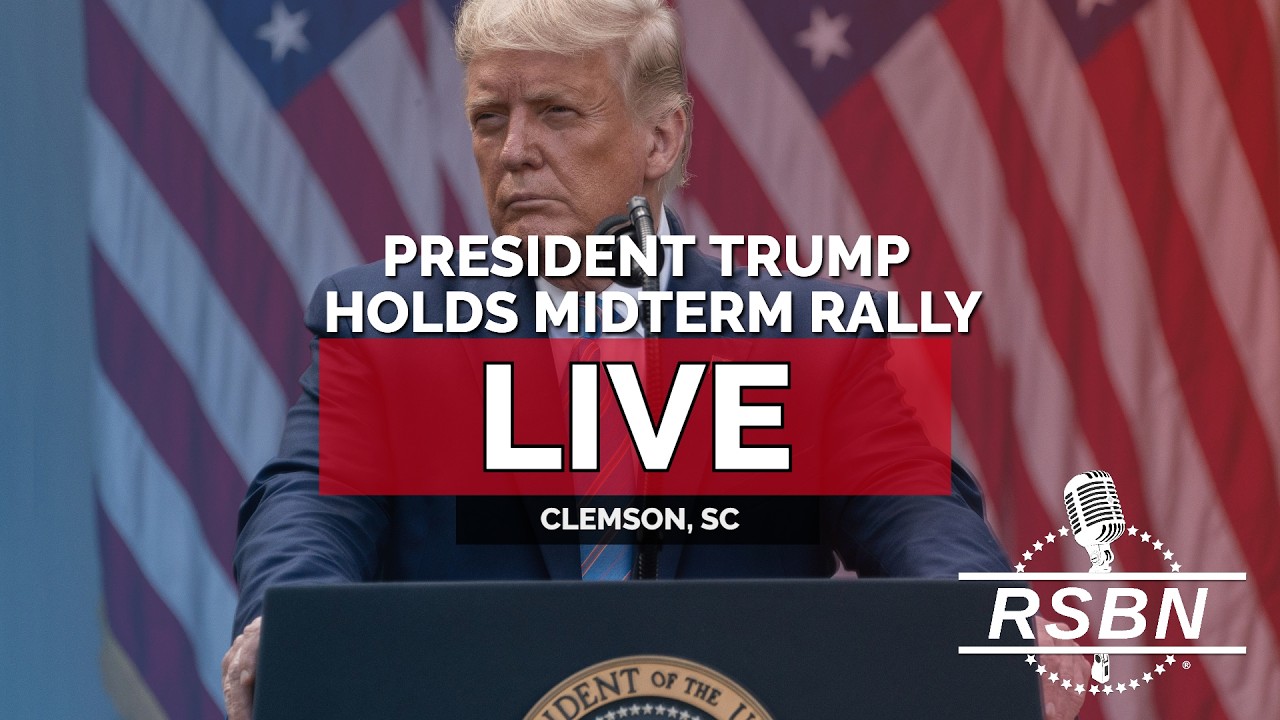 LIVE: President Trump Holds a Rally in Clemson, SC - 10/21/26