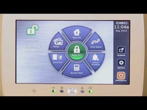 DSC Touchscreen PTK5507 Alarm Keypad