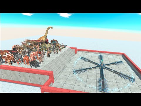 ⚡ All Units vs Spinning Magic Blade - 🦖 Animal Revolt Battle Simulator 🦕