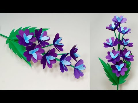 Homemade DIY Stick Flower with Paper!! Handcraft Beautiful Stick Flower | Jarine's Crafty Creation Video