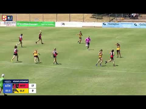 Rd 1 Hostplus SANFLW League - West's Lauren Young displays her work-rate