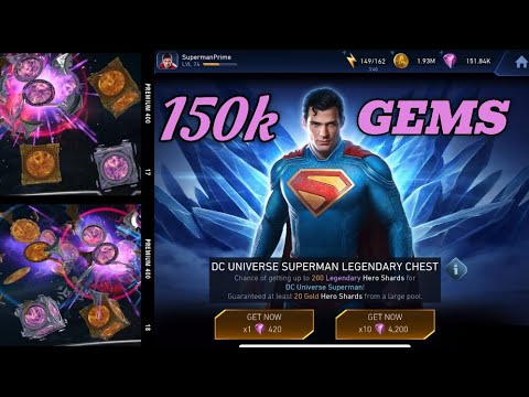 Injustice 2 mobile maxing out best character in the game dcu Superman chest opening 