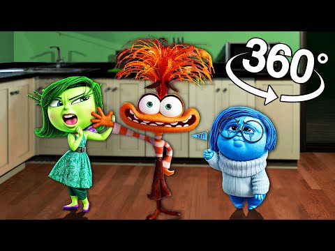 Inside Out 2 Emotions Appear In YOUR House | 360° INSIDE OUT Breaks into YOUR House! 4K [ Part 2 ]