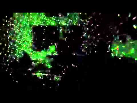 Small Laser-test in a living room