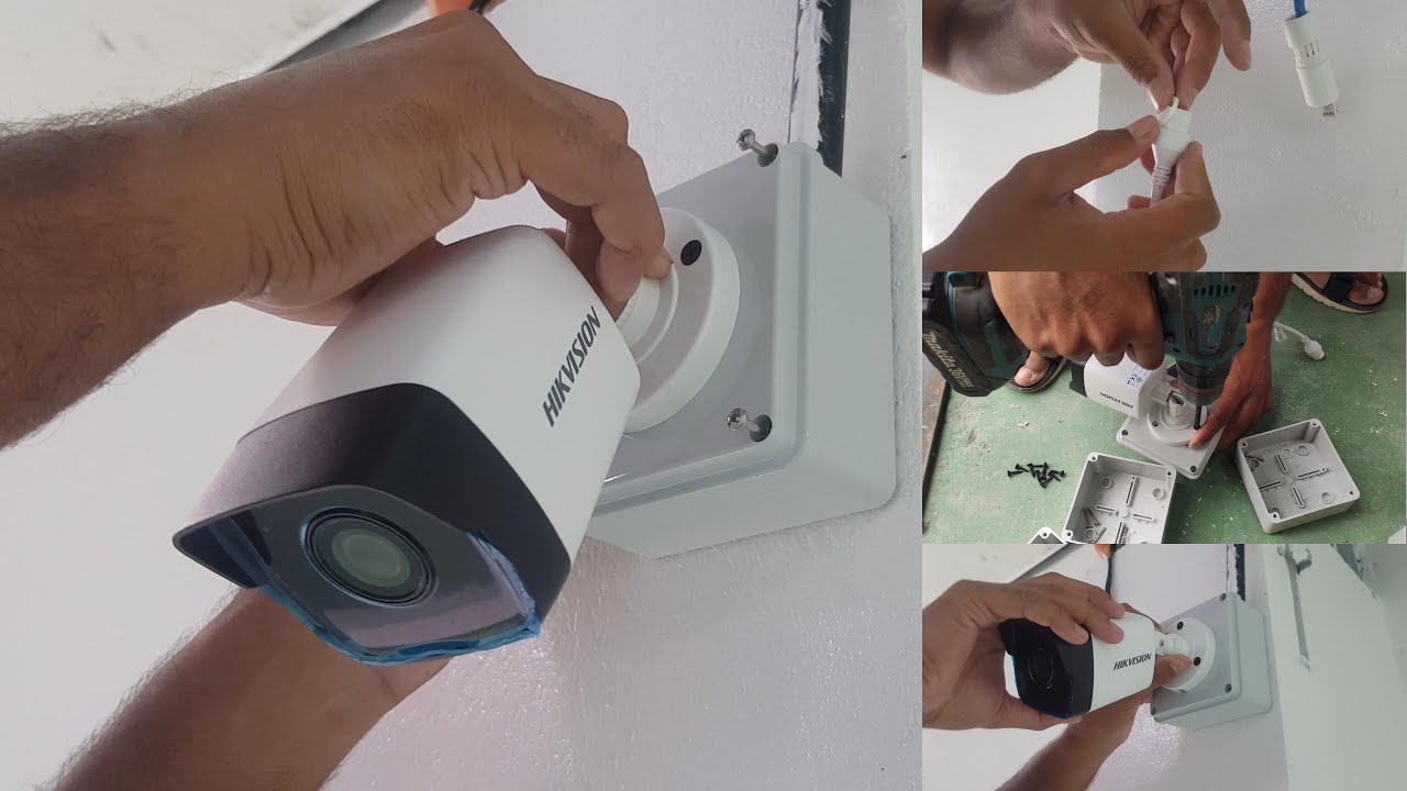 CCTV Camera Installation Out Door How To Install A Hikvision dahua IP camera #hikvision #dahua