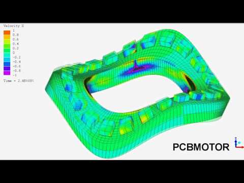 Stator Simulation of a Traveling Wave Ultrasonic Piezo Motor