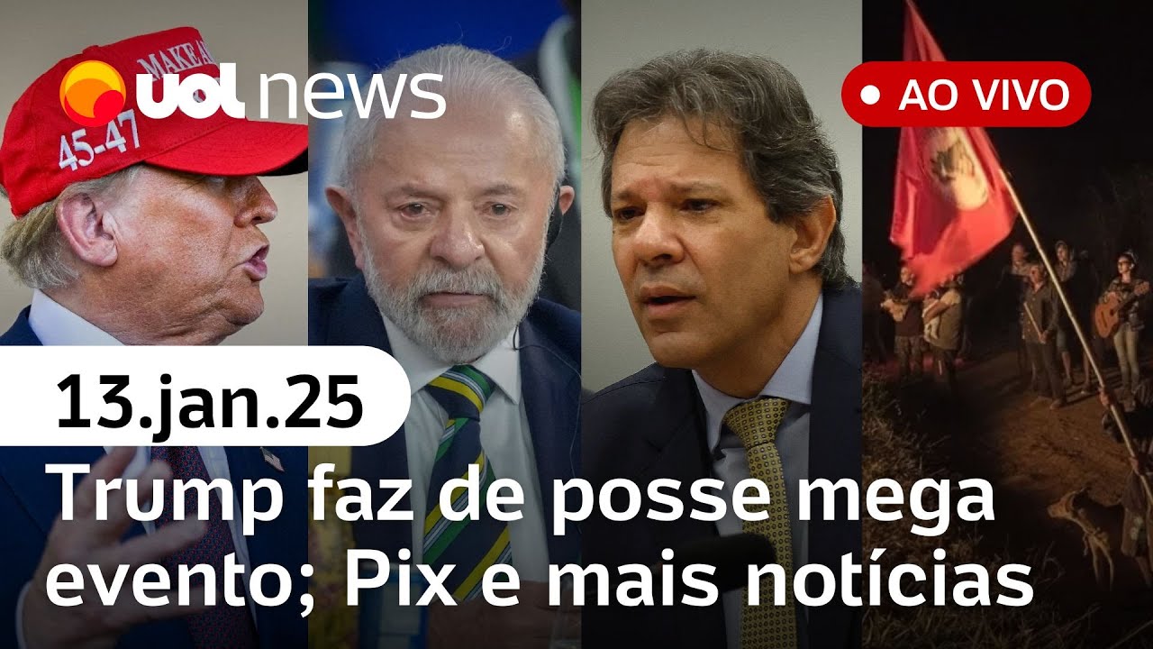 Lula sanciona lei que proíbe celulares nas escolas; Trump faz de posse mega evento; Pix | UOL News