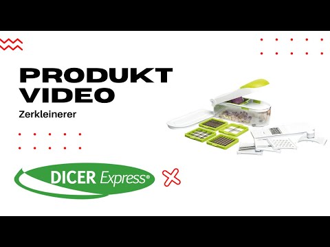 Dicer Express - Gemüse- Obstschneider Weiß - Kunststoff - 13 x 18 x 29 cm