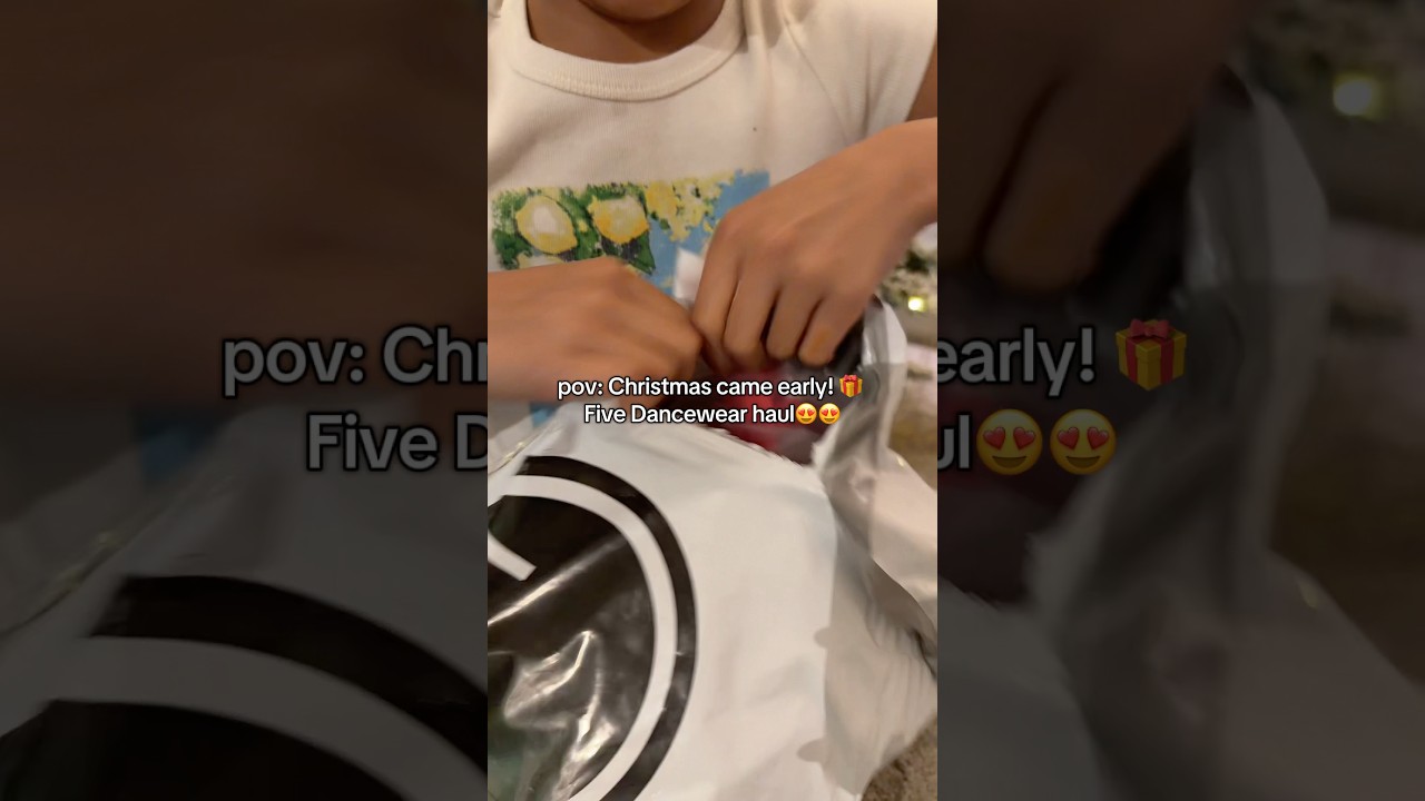 Which one is your fav?! #haul #unboxing #dancewear #christmas #dancer