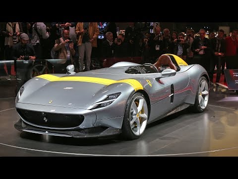 Ferrari Monza SP1 / SP2 and 488 Pista Spider at the Paris Motor Show