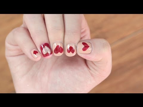 DIY Nail Hearts Using Band-Aids