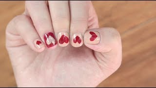 DIY Nail Hearts Using Band-Aids