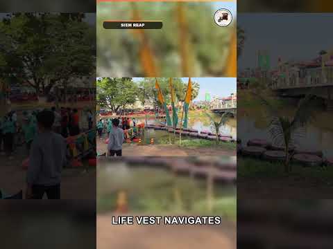 Daring Bicycle Crossing Challenge at Sangkran 2025