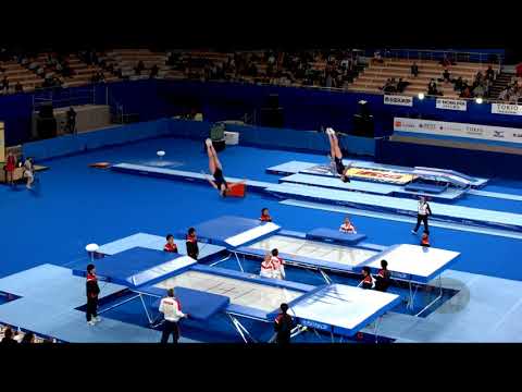 Russian Federation 2 (RUS) W - 2019 Trampoline Worlds, Tokyo (JPN) - Qualification Synchro R2