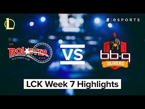 HIGHLIGHTS: KT Rolster vs. BBQ Olivers (2017 LCK Spring)