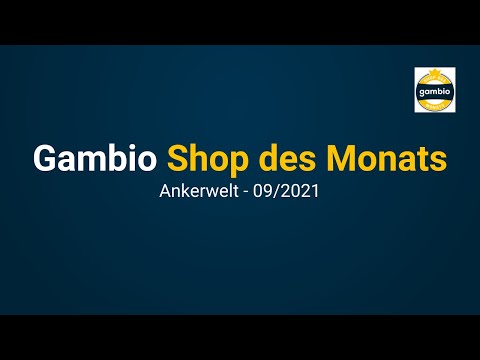 Gambio Shop des Monats September 2021 🛒 ankerwelt.com