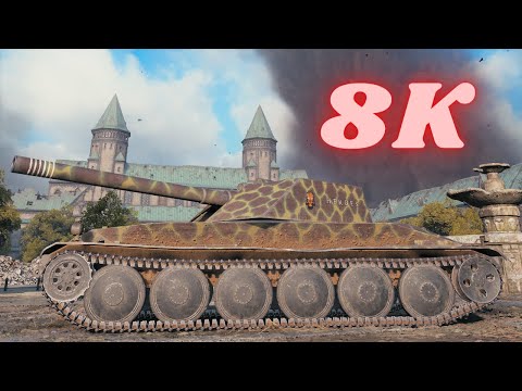 Rhm.-Borsig Waffenträger 8K Damage 10 Fragam - 1 Shot 906 Dmg.  World of Tanks #WOT Tank Game