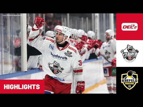 DEL2: Eisbären Regensburg vs. Krefeld Pinguine | Highlights