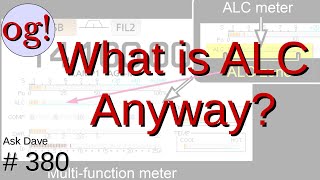 Automatic Level Control (ALC): Why?