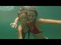 Carla Underwater Swimming Underwater With My Sister