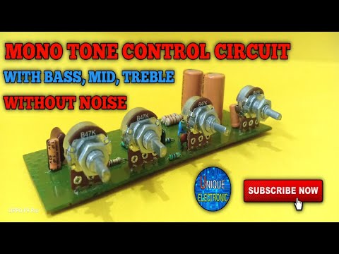 How to make a mono tone control circuit with bass, treble, mid .