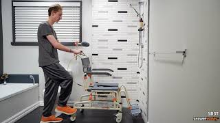 Product video: ShowerBuddy Roll-In Shower Chair with Tilt - SB3T