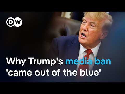 Trump bans CNN, MS NOW and Politico from White House | DW News
