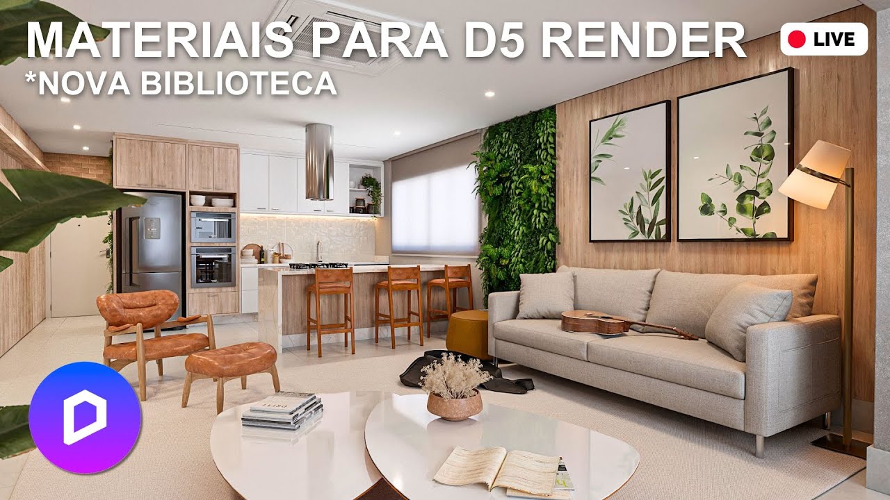 Nova biblioteca de MATERIAIS para D5 RENDER