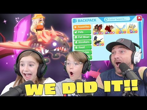 We Did It!! We Make A Mega Shadow Dragon!! Our Mega DRAGON MISSION is Complete! Roblox Adopt Me!