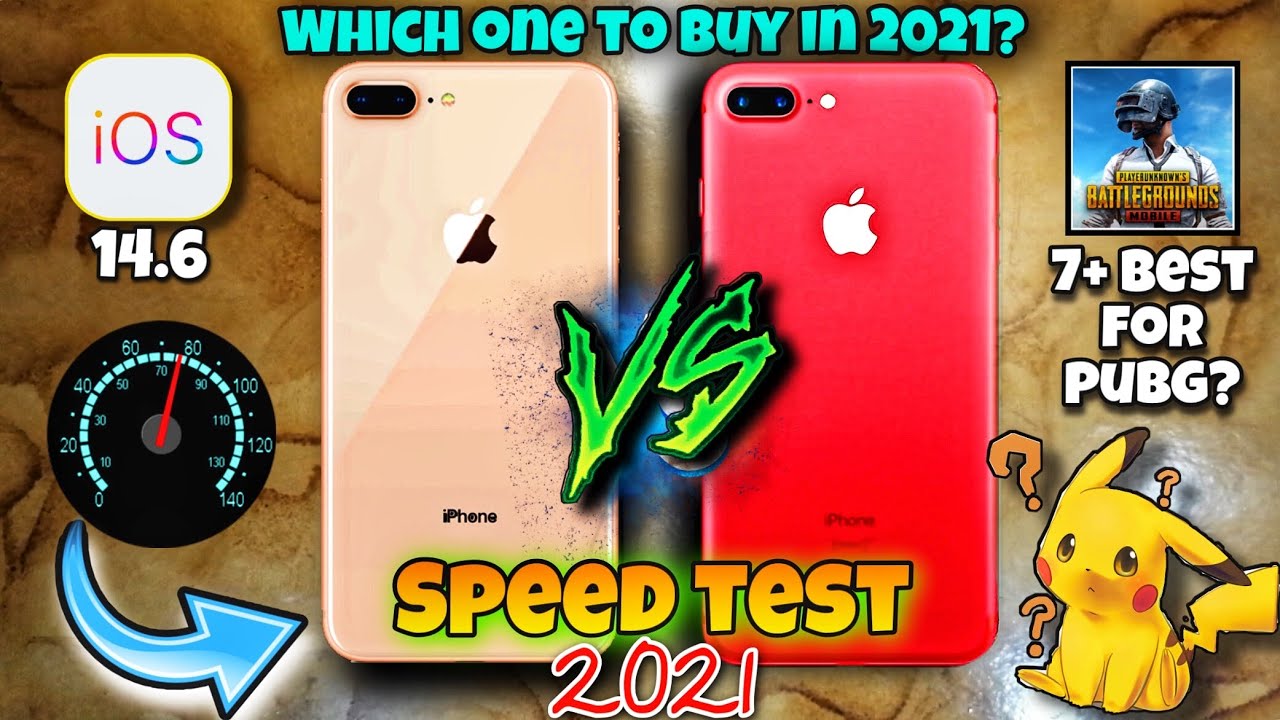 iPhone 7 Plus Vs iPhone 8 Plus - SPEED TEST COMPARISON 2021 | BEST FOR PUBG?